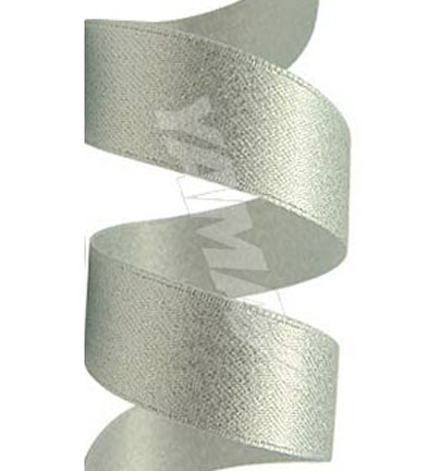 Silver satin ribbon SSA-001